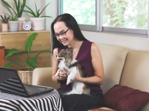 50代女性 犬