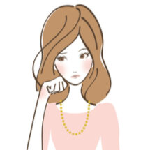 不機嫌そうな女性のアイコン